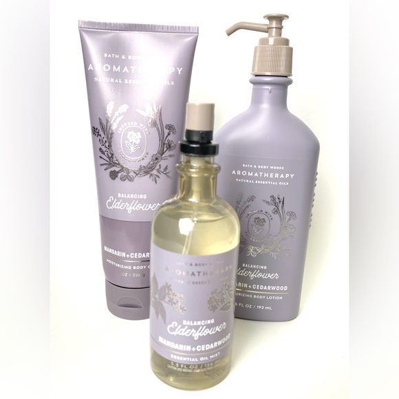 Bath & Body Works Bath & Body Bath Body Works Aromatherapy Elderflower Mandarin Cedarwood 3